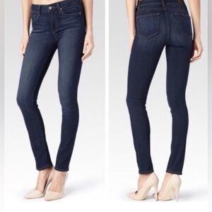 Paige peg skinny jeans in size 28. Never worn. Dark wash.